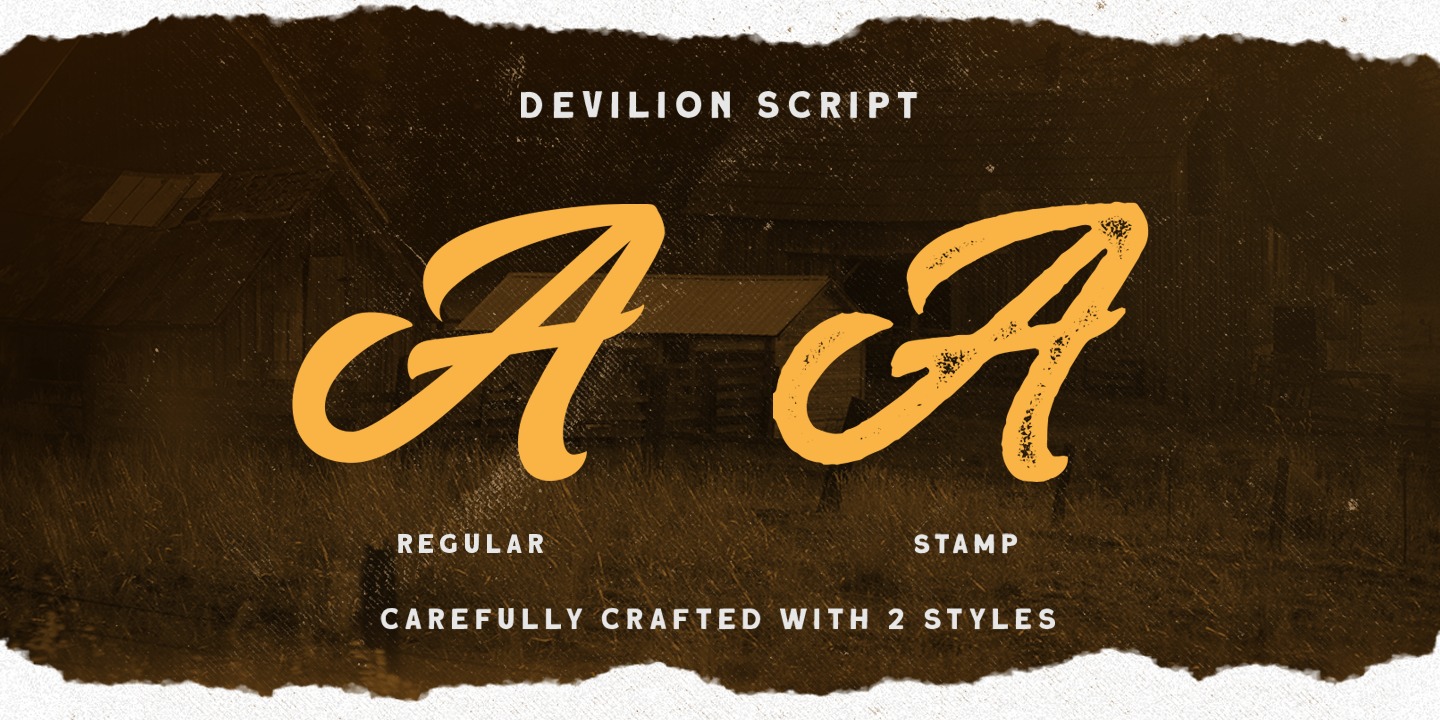 Devilion Regular Font preview